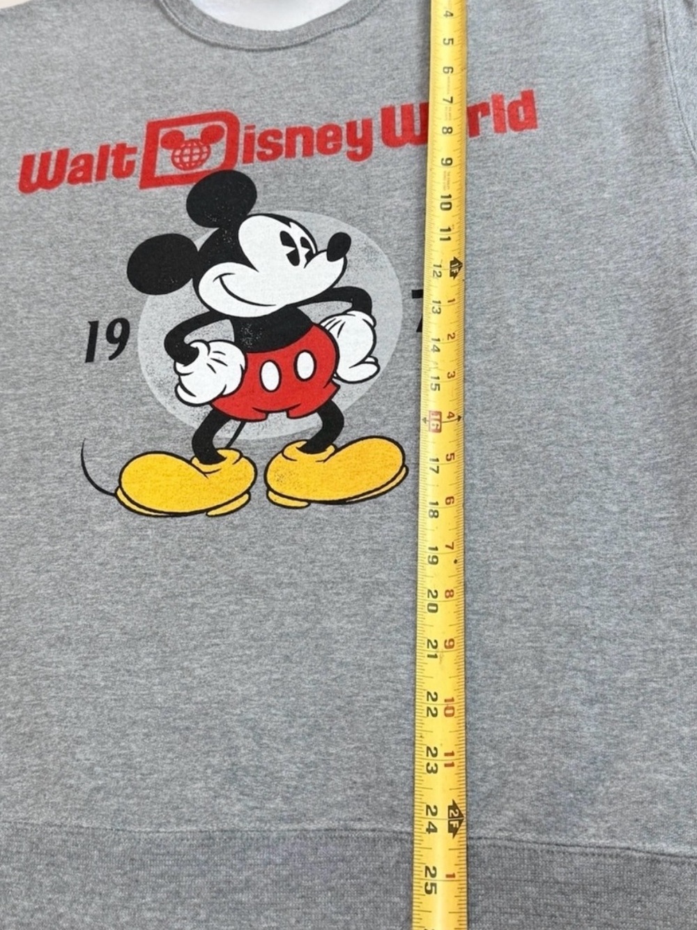Walt Disney World Gray Crewneck Pullover Sweatshirt Mickey Mouse Adult Medium - Picture 6 of 8